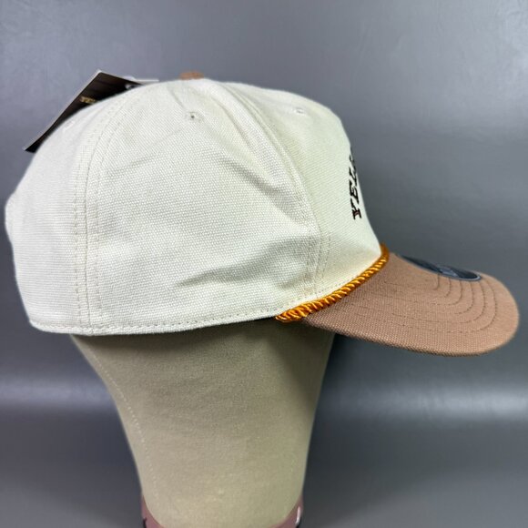 Yellowstone Ranch Hat Snapback Rope Brim Tan Brown Cowboy Paramount TV NWT *READ - Picture 7 of 12